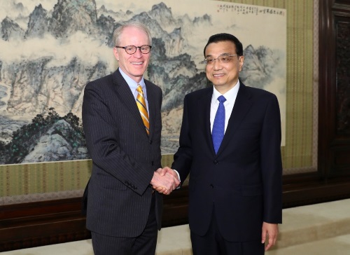 Dow Wilson and Premier Li Keqiang